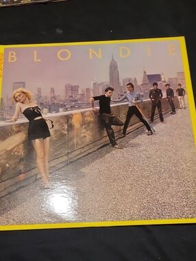 Vinyl Record with Yellow-Trim Album Cover